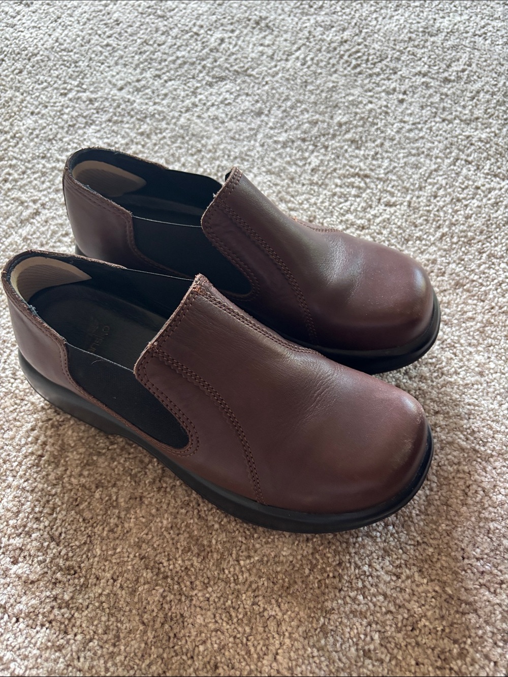 Dansko Women's Brown Slip-On Leather Clogs